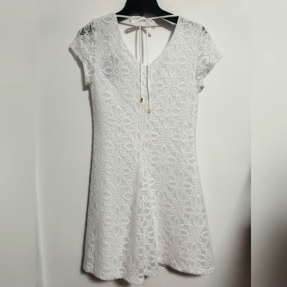 [5 x $20] New White Lace Mini Dress / Size S - Picture 2 of 9